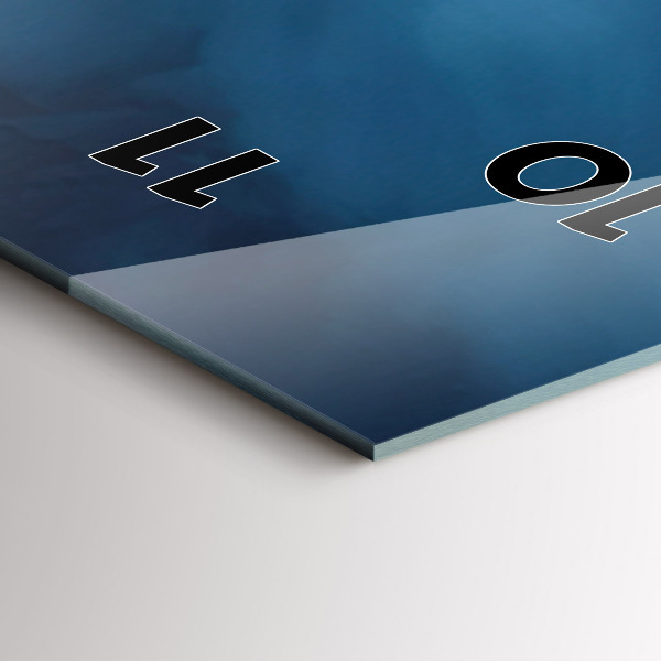 Vertikale Uhr mit motiv Zelt in den Bergen von Island