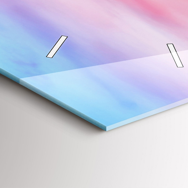 Vertikale Uhr mit motiv Bergblick Island