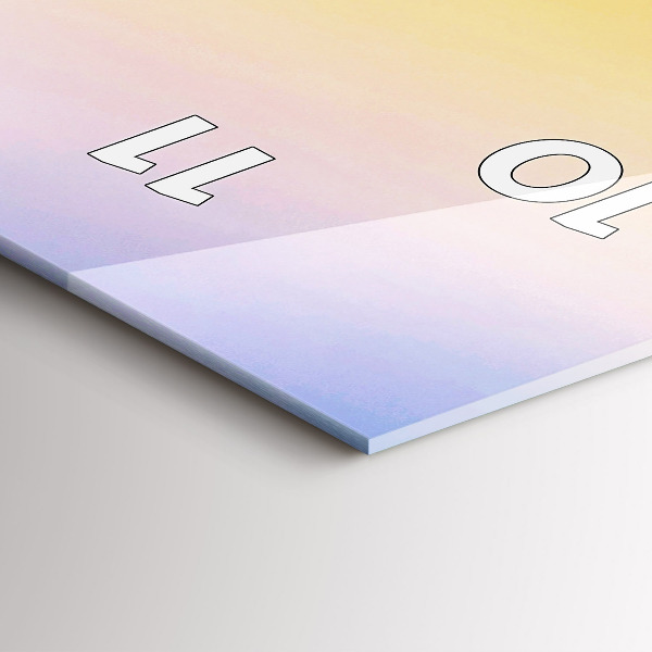 Vertikale Uhr mit motiv Eisberg und Sonnenaufgang