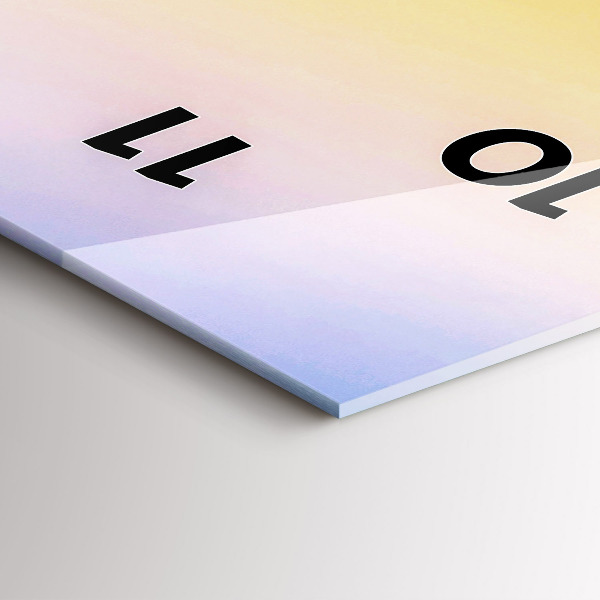 Vertikale Uhr mit motiv Eisberg und Sonnenaufgang