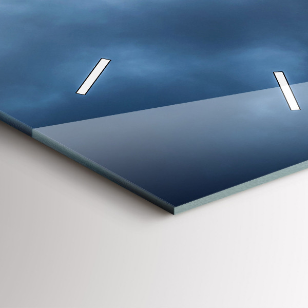 Vertikale Uhr mit motiv Landschaft mit Wasserfall