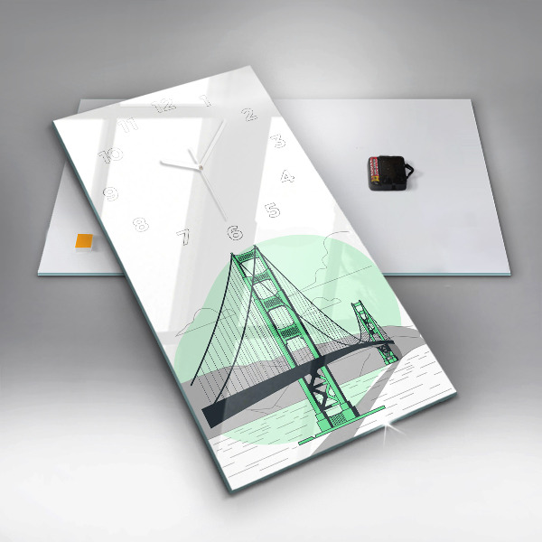 Vertikale Uhr Grüne Brücke