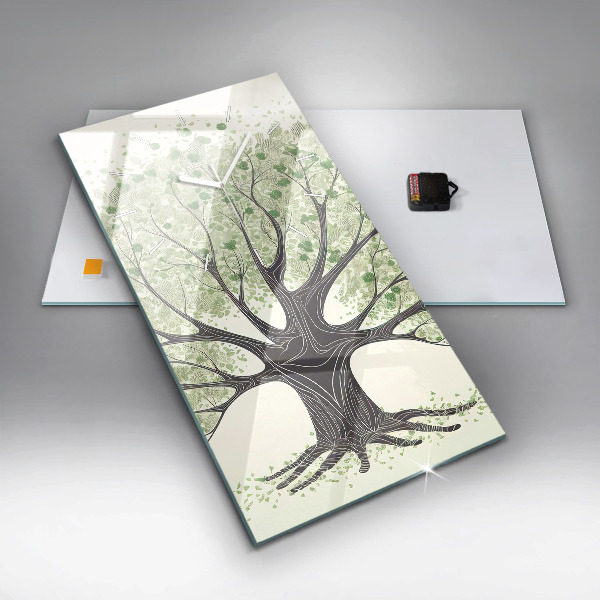 Vertikale Uhr Großer Baum Natur