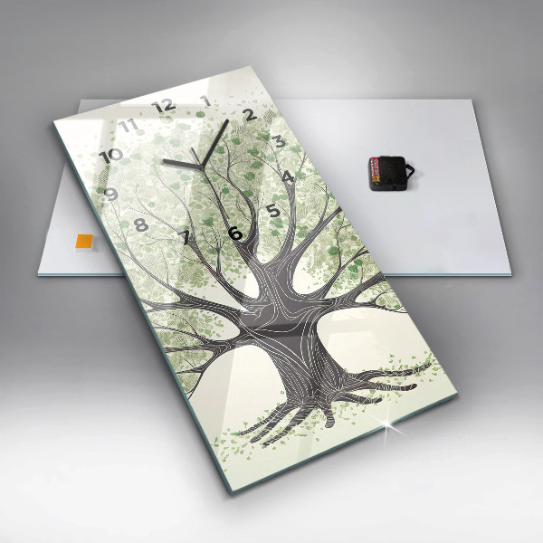 Vertikale Uhr Großer Baum Natur