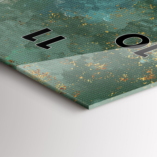 Vertikale Uhr mit motiv Dekoratives Muster