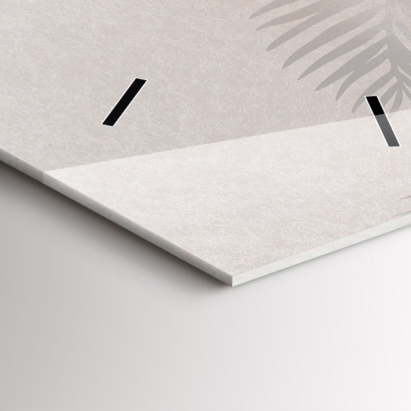 Vertikale Uhr Tropische Blätter