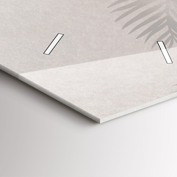 Vertikale Uhr Tropische Blätter