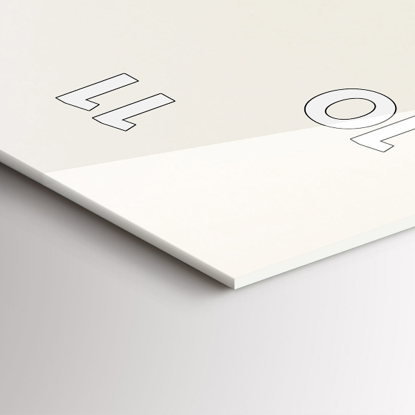 Vertikale Uhr mit motiv Blühende Blumen