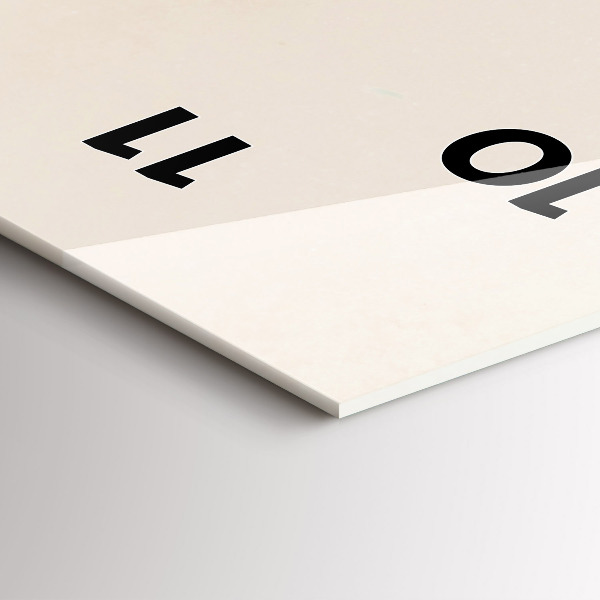 Vertikale Uhr mit motiv Blühende Blumen