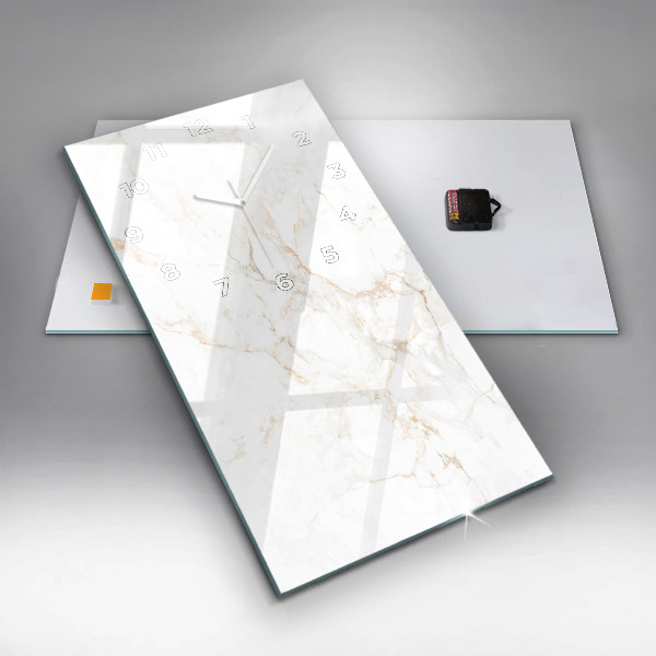 Vertikale Uhr Eleganter Marmor