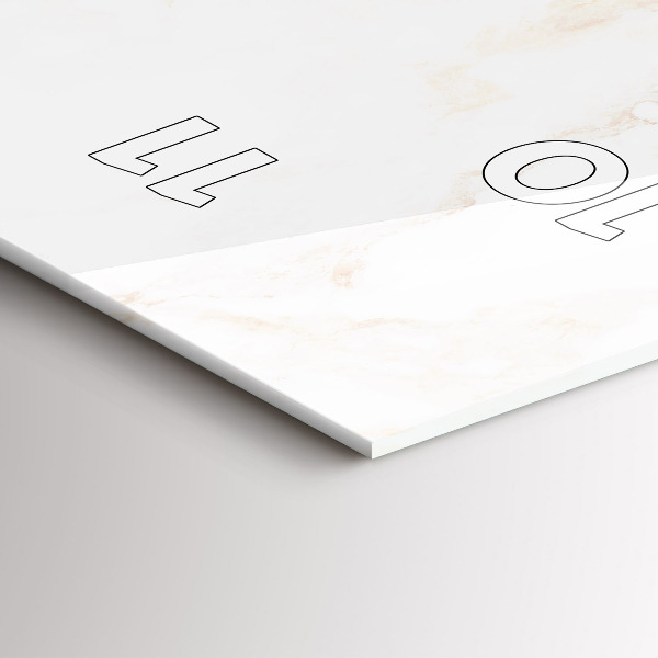 Vertikale Uhr Eleganter Marmor