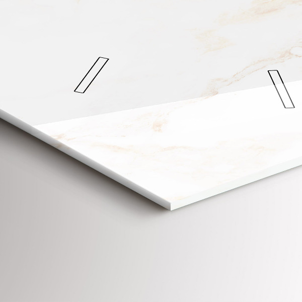 Vertikale Uhr Eleganter Marmor