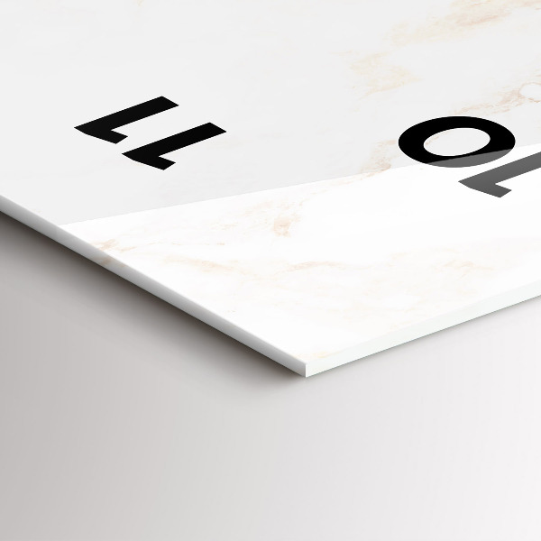 Vertikale Uhr Eleganter Marmor