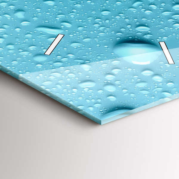 Vertikale Uhr mit motiv Wassertropfen