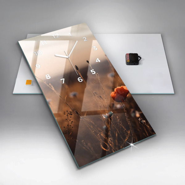 Vertikale Uhr Feld Sonnenaufgang