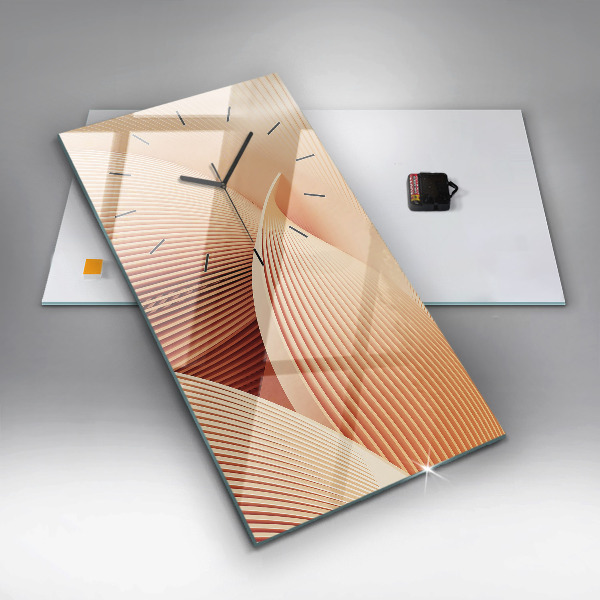 Vertikale Uhr Wellen abstraktes Muster