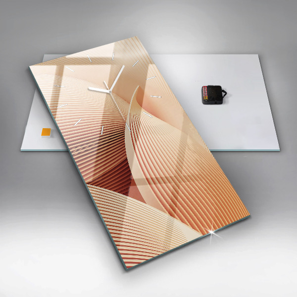 Vertikale Uhr Wellen abstraktes Muster