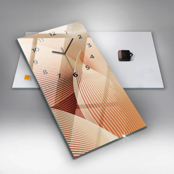 Vertikale Uhr Wellen abstraktes Muster