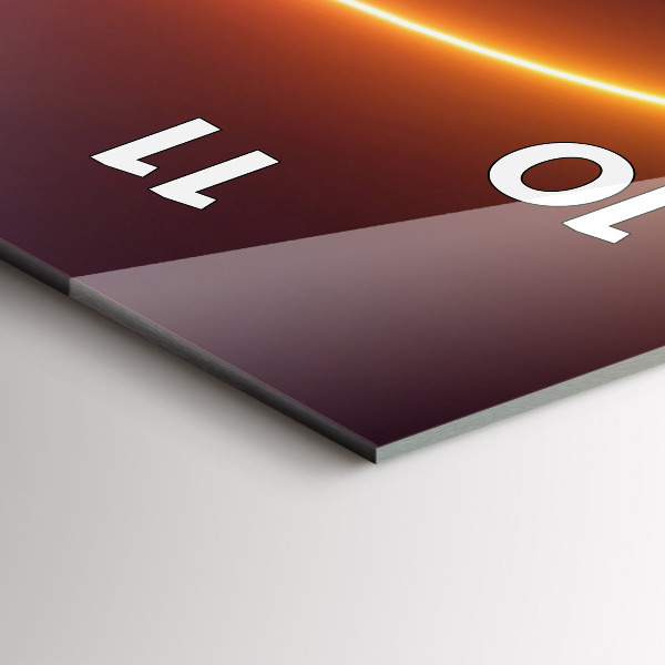 Vertikale Uhr mit motiv 3D Rauch abstrakt