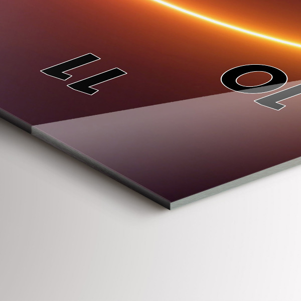 Vertikale Uhr mit motiv 3D Rauch abstrakt