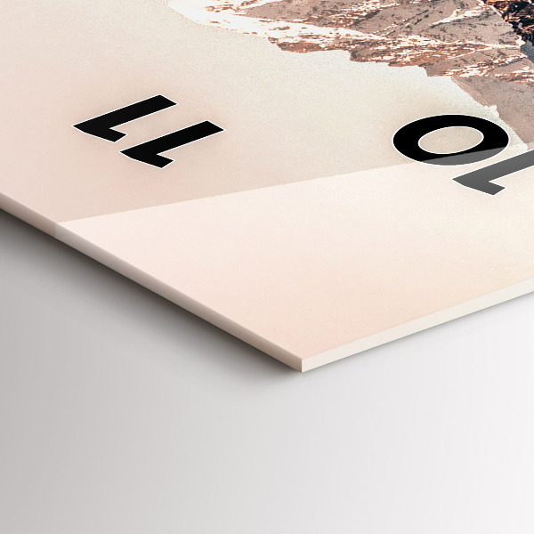 Vertikale Uhr mit motiv Walfisch Wasser