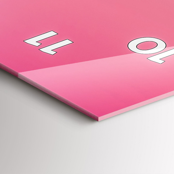 Vertikale Uhr mit motiv Himmel mit Farbverlauf