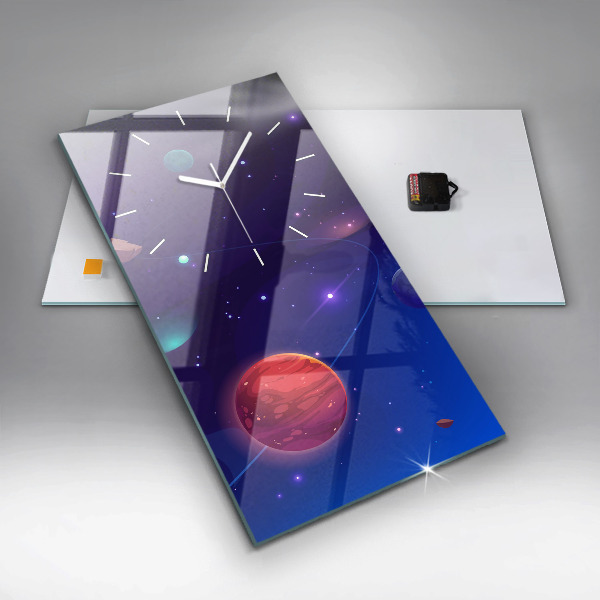 Vertikale Uhr Galaxie der Planeten