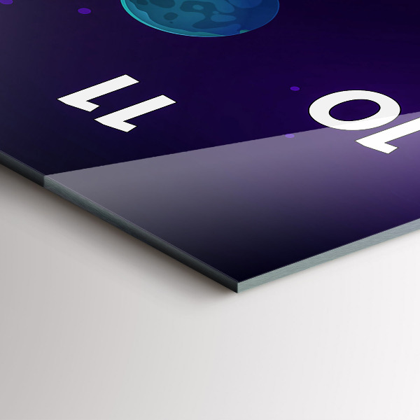 Vertikale Uhr Galaxie der Planeten