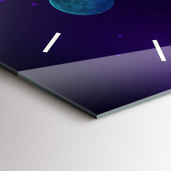 Vertikale Uhr Galaxie der Planeten