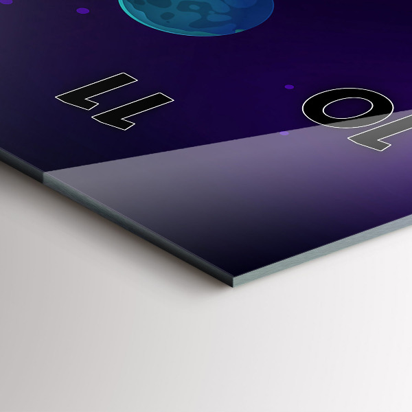 Vertikale Uhr Galaxie der Planeten