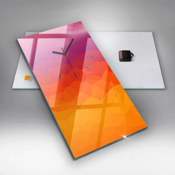 Vertikale Uhr mit motiv Sonnenaufgang