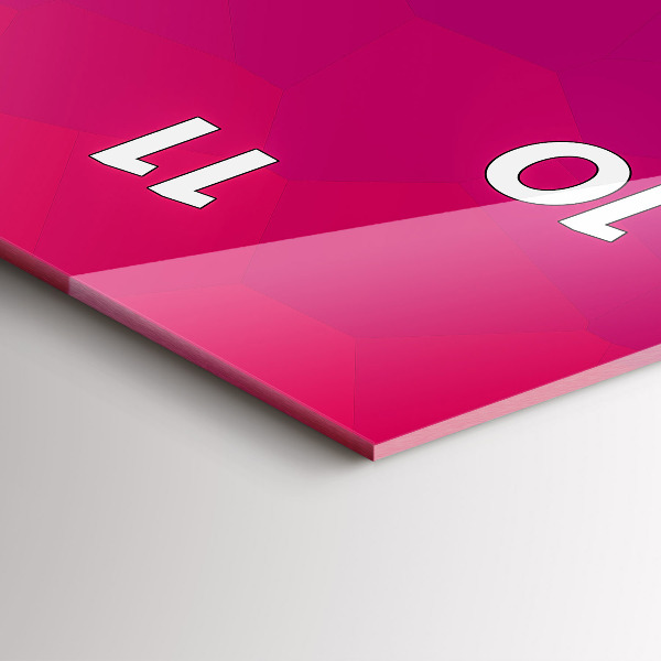 Vertikale Uhr mit motiv Sonnenaufgang