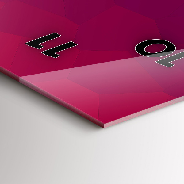 Vertikale Uhr mit motiv Sonnenaufgang