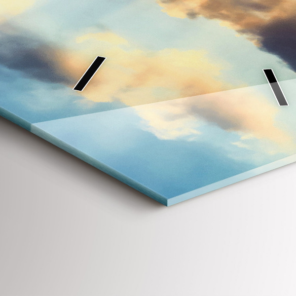 Vertikale Uhr mit motiv Sonnenuntergang am Strand