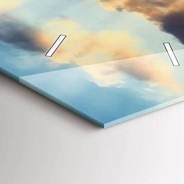 Vertikale Uhr mit motiv Sonnenuntergang am Strand