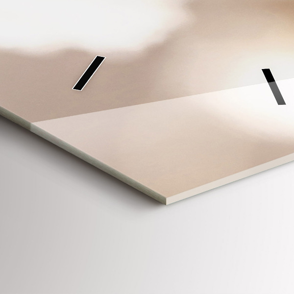 Vertikale Uhr mit motiv Kleine weiße Blumen