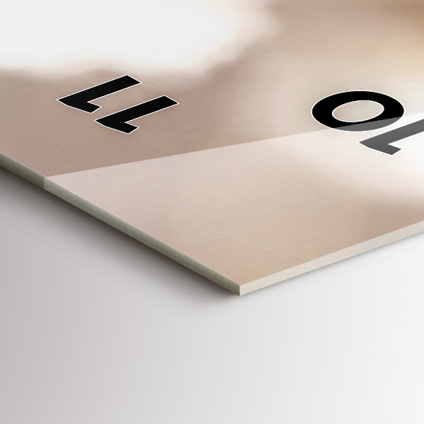 Vertikale Uhr mit motiv Kleine weiße Blumen