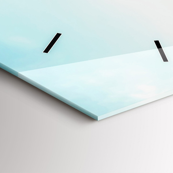 Vertikale Uhr mit motiv Boote auf einem See