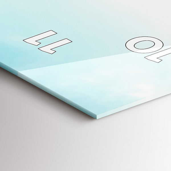 Vertikale Uhr mit motiv Boote auf einem See