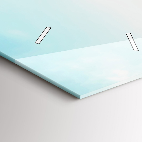 Vertikale Uhr mit motiv Boote auf einem See