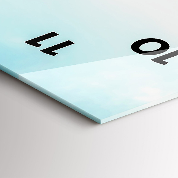 Vertikale Uhr mit motiv Boote auf einem See