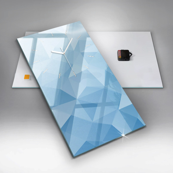 Vertikale Uhr mit motiv Dreiecke abstrakt