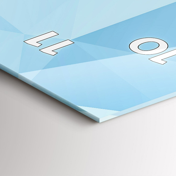 Vertikale Uhr mit motiv Dreiecke abstrakt