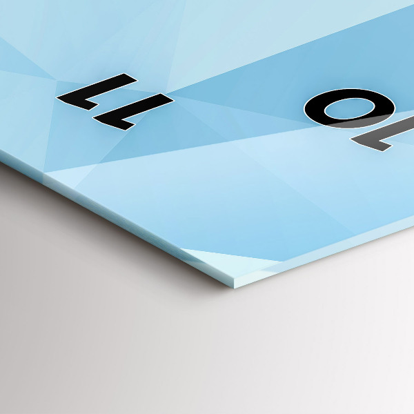 Vertikale Uhr mit motiv Dreiecke abstrakt