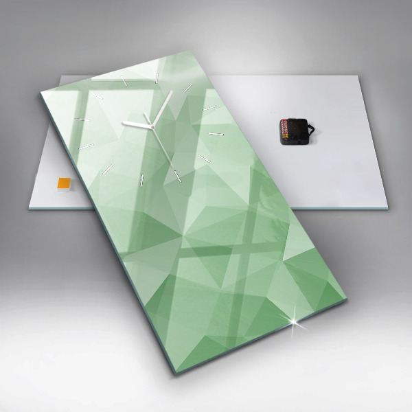 Vertikale Uhr mit motiv Dreiecke abstrakt