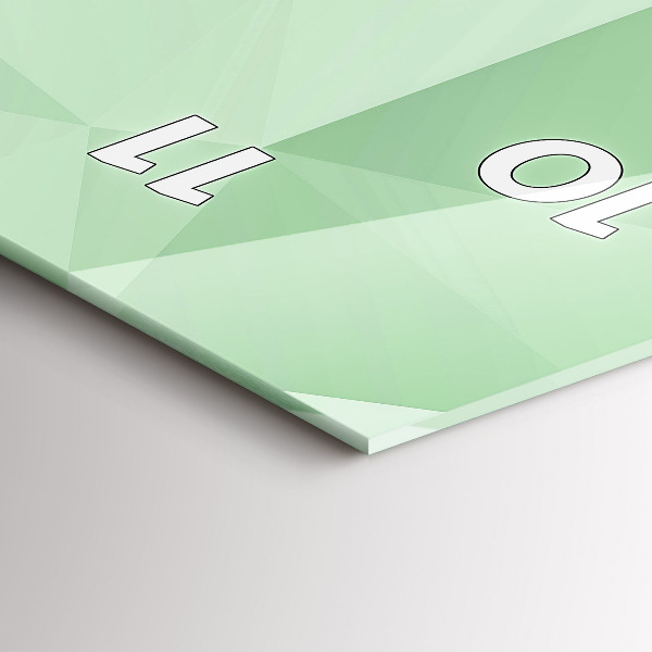 Vertikale Uhr mit motiv Dreiecke abstrakt