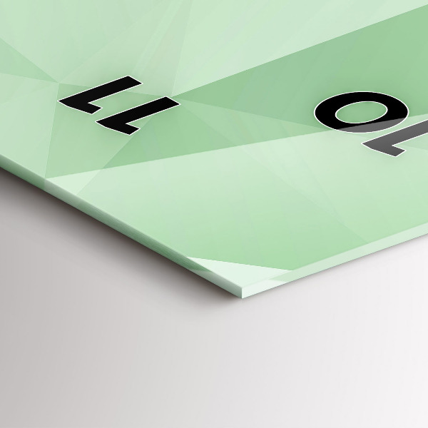 Vertikale Uhr mit motiv Dreiecke abstrakt