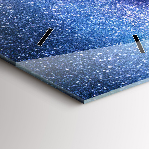 Vertikale Uhr mit motiv Milchstraße