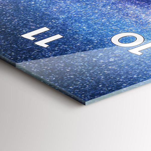 Vertikale Uhr mit motiv Milchstraße