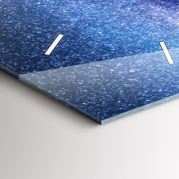 Vertikale Uhr mit motiv Milchstraße